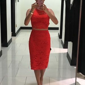 Bebe two piece lace outfit